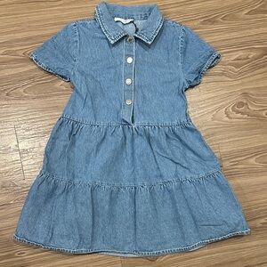 ZARA Girls / Kids Stylish Blue Denim Kids Dress